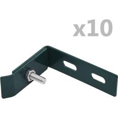 vidaXL Conector de esquina para pared 10 sets