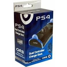 PS4 Dual Controller Charge Dock - Black/Blue