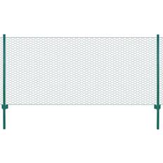 Be Basic Wire Mesh Fence with Posts Steel 90cmx5m