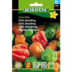 Krukker, Planter & Dyrkning Hornum Chili, blanding, Asian Mix Grøntsagsfrø