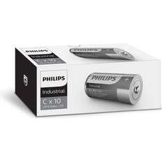 C batteri Philips batteri industrial alkaline C 10-pak 2079239