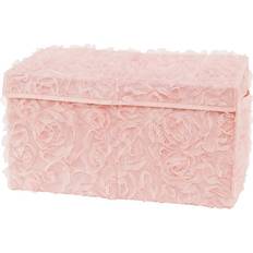 Sweet Jojo Designs Floral Storage Toy Bin In Rose Pink Pink Blush