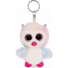 NICI keyring Glubschis owl junior 9 cm plush white/pink