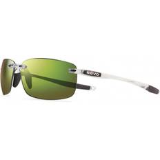 Revo Women Sunglasses Revo Unisex Descend N Rectangle Green Water Lens with Crystal Frame