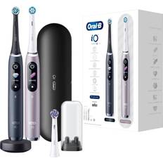 Elektrische Zahnbürsten & Mundduschen Braun Oral-B iO Series 9 Electric Toothbrush (black/rose, black onyx/rose quartz with 2nd handpiece)