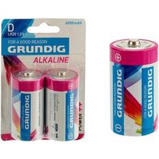 Batterier lr20 Grundig Batterier LR20 6000 mAh (2 pcs)