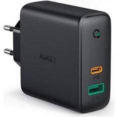 Aukey power Aukey PA-D3 mobile device charger Black 1xUSB C 1xUSB A Power Delivery 3.0 60W 5.4A Dynamic Detect