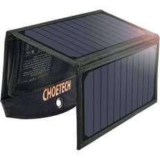 Choetec 2-port 19W Solcellepanel, Sort