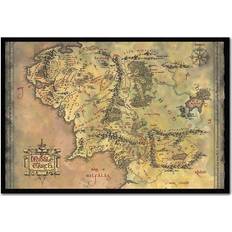 Pyramid International Black The Rings Map Maxi Poster 91.5x61cm Poster