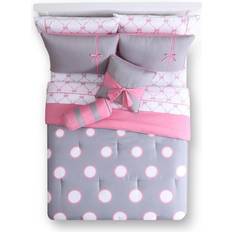 VCNY Home Sophie Bed Linen Grey, Pink (243.8x205.7cm)