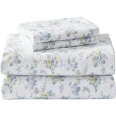 Laura Ashley Flannel Collection| Premium Bed Sheet Blue