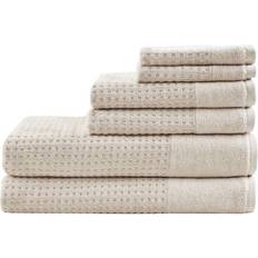 Cotton Towels Madison Park Spa Waffle Bath Towel Brown (137.16x)