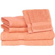 ESPALMA Deluxe 6pc. Bath Bath Towel Pink