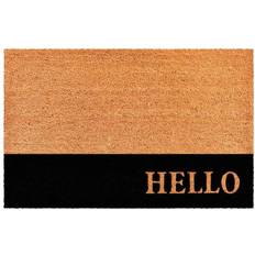 Entrance Mats Calloway Mills Hello Black Stripe White, Black