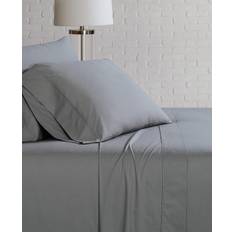 Brooklyn Loom Full Classic Cotton Solid Bed Sheet Grey