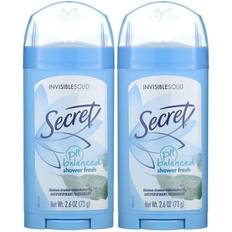 Secret Hygienartiklar Secret pH Balanced Antiperspirant/Deodorant Invisible Solid Shower Fresh Twin Pack 2.6