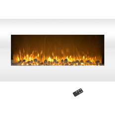 White Fireplaces Northwest 36 in. Color Changing LED Electric Fireplace, White