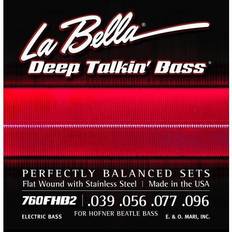 Flatwound bass strings La Bella 760FHB2 Beatle Bass Flatwound Bass Strings Light