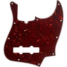 Plettri Fender Pickguard, Jazz Bass, 10-Hole Mount, Tortoise Shell, 4-Ply