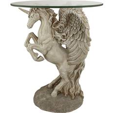 Glasses Small Tables Design Toscano Mystical Winged Unicorn Small Table 40.6cm