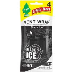 Car Air Fresheners Little Trees Black Ice Vent Wrap 12packs, Black