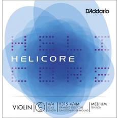 D'Addario H315 4/4M Helicore 4/4 Scale Medium Tension Single Low C String for Violin