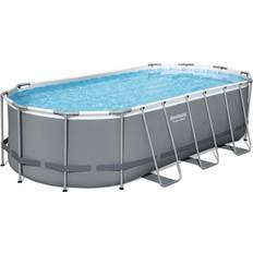 Bestway Power Steel Oval Metal Frame Pool 5.5x2.7x1.2 m