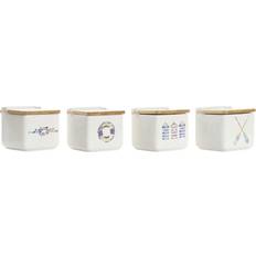 Dkd Home Decor Havsblå Cuenco de Sal 4pcs 12.5cm