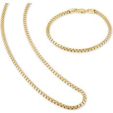 Bracelet sets Esquire Chain Necklace and Bracelet Set - Gold