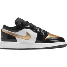 Nike Air Jordan 1 Low SE GS - Black/Metallic Gold/White