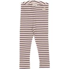 Petit Piao Striped Modal Leggings - Mysterioso/Tapioca (PP302)