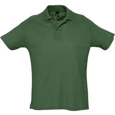 Hombre - Oro Polos Sol's Men's Summer II Pique Short Sleeve Polo Shirt