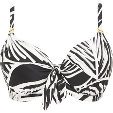 Panache Seychelles Mock Tie Bikini Top - Mono Print