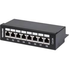 Netværkskabel cat 8 Intellinet 720908 8 Porte Patch-panel CAT 6A