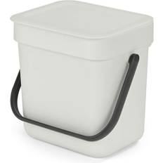 Reinigingsapparatuur en reinigingsmiddelen Brabantia Sort & Go Afvalbakje 3 Liter Light Grey