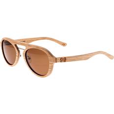 Earth Wood Accessories Cruz Polarized Sunglass Bamboo/Brown