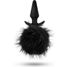 Bunny butt plug Sexleksaker Blush Novelties Temptasia Bunny Tail Pom Anal Plug Black