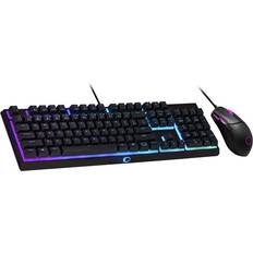 Cooler Master Toetsenborden Cooler Master MS110KKMF1US MS110-USB-Mechanical-QWERTY-RGB LED-Black-Mouse