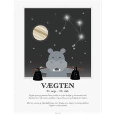 Kartong Tavlor & Posters Barnrum Kids by Friis Libra Zodiac Poster 30x40cm