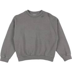 Nike Gråa Sweatshirts Nike K NSW CREW ICON, Beige, Tröjor/Sweatshirts till Tjej
