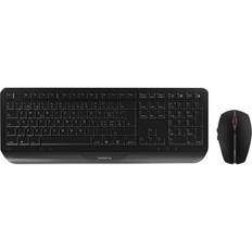 Cherry Tastiere Cherry Gentix Desktop Tastiera Mouse Incluso RF Wireless AZERTY Belga Nero