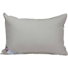 Homescapes Organic Cotton Pillow with Luxury Microfibre Complete Decoration Pillows White