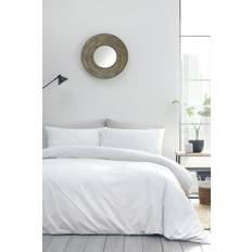 Serene Dart Pleated Boutique Duvet Cover White