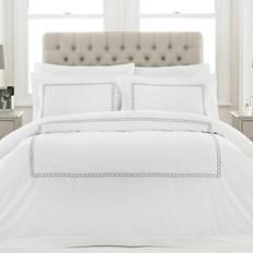 300.0 TC Duvet Covers Paoletti Cleopatra Double Duvet Cover Silver