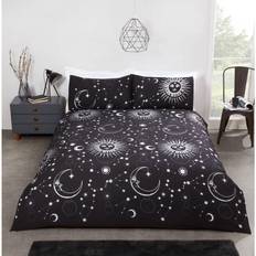 Argento Copripiumini Rapport Black/Silver, Double Celestial Duvet Cover Silver, Black