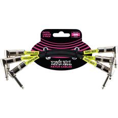 Ernie Ball P06050 6-Inch Angle/Angle Patch Cable 3-Pack