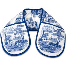 Spode Blue Italian Double Glove Pot Holders Blue