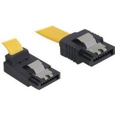 Sata 3 cable DeLock SATA III 6Gb/s top/straight metal 0.3m