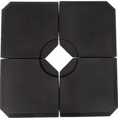 Parasol Bases OutSunny Set of 4 Parasol Base Stand Weights Umbrella