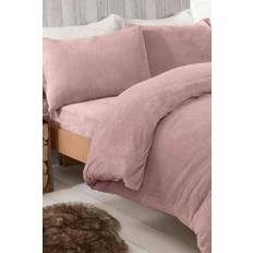 Brentfords Teddy Duvet Cover Pink (230x220cm)